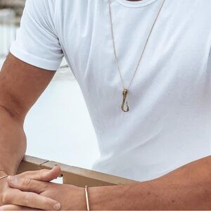 Naut & Chain hook necklace